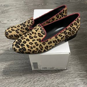 Chico’s Aleen Camel Dino/red loafer 7.5